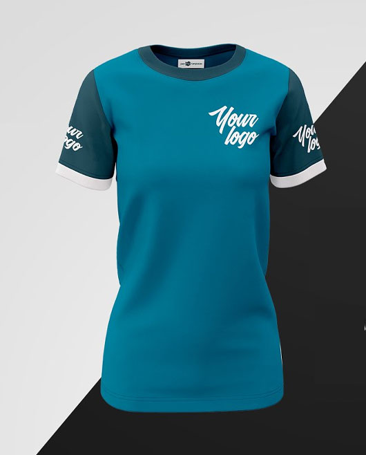 Womens Crew Neck TShirts MockUp Set Download