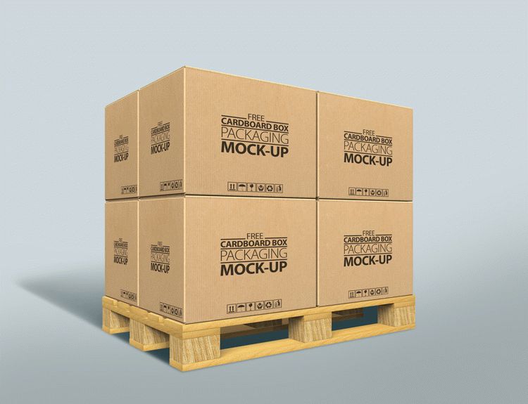 Download Free Cardboard Box Packaging MockUp | Download