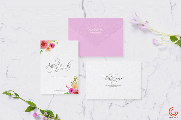 Download Free Invitation Card Mockup For Wedding & Greetings | Download