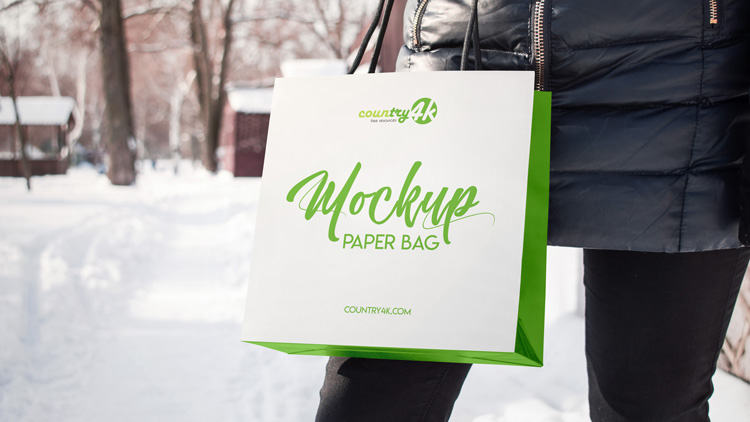 Download Free Paper Bag PSD MockUp in 4k | Download