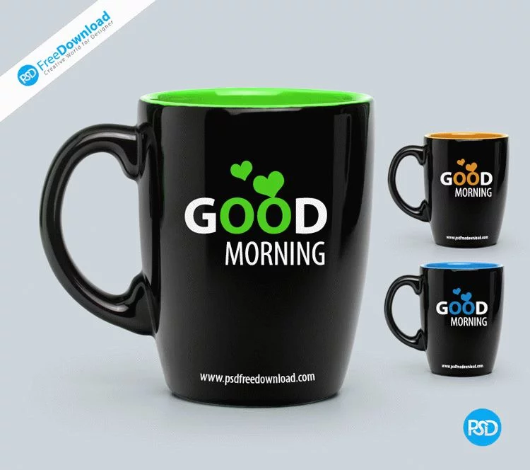 Free PSD Coffee Mug Mockup
