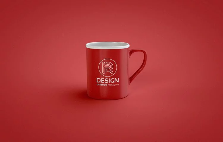 Free PSD mock-up of a classic coffee mug