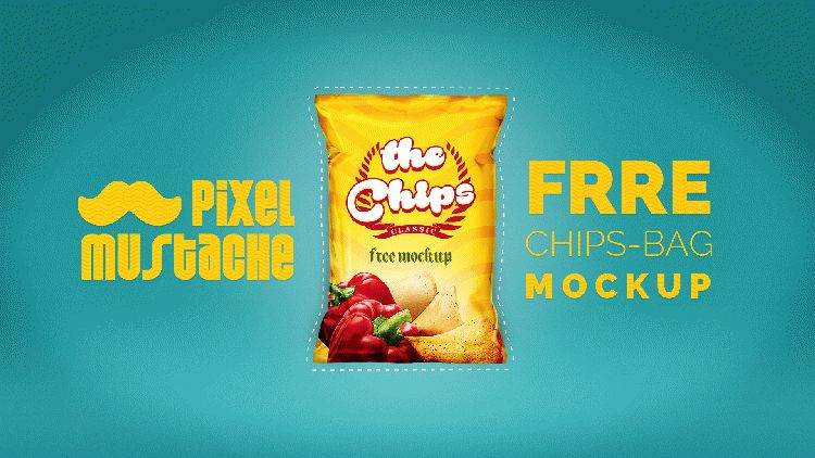 Download Free PSD Realistic Chips Bag Mockup | Download