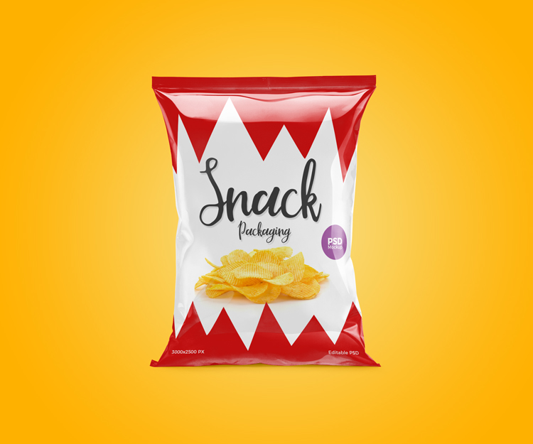 Download Free Snack Packaging Mockup PSD | Download