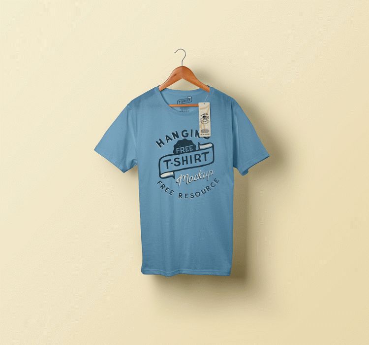 Hanging T-shirt Mockup (Freebie) | Download