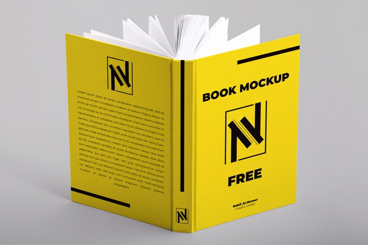 Open Book Hardcover Mockup FREE Download