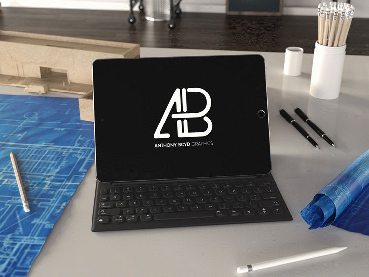 Free iPad Pro Mockup PSD Template