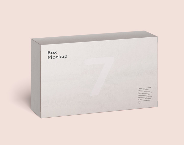 Download Free Rectangle Box Mockup - Free Download Mockup