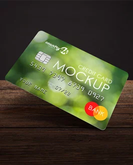 2 Free Credit Card PSD Mockups in 4k