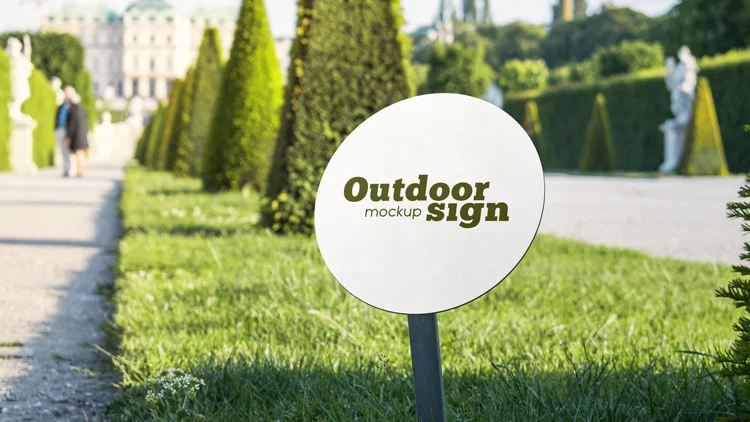 2 Free Outdoor Sign PSD MockUps in 4k