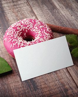 Download Donut Business Card - Free PSD Mockup