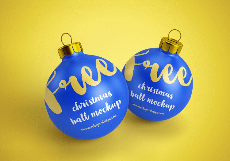 Download Free christmas ball mockups | Download