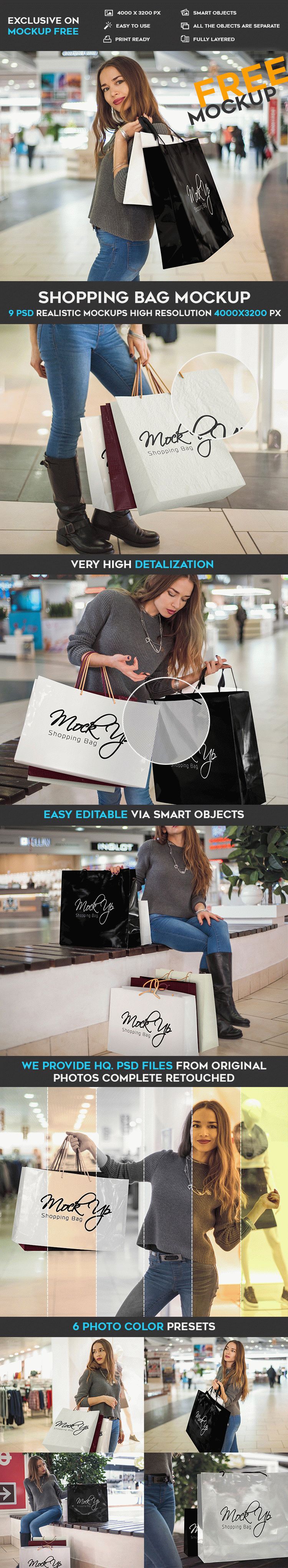 Download Shopping Bag - 9 Free PSD Mockups | Download