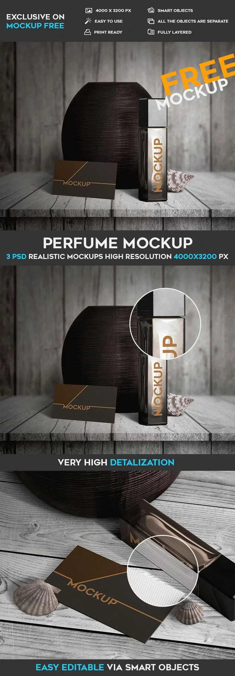 Perfume – 3 Free PSD Mockups