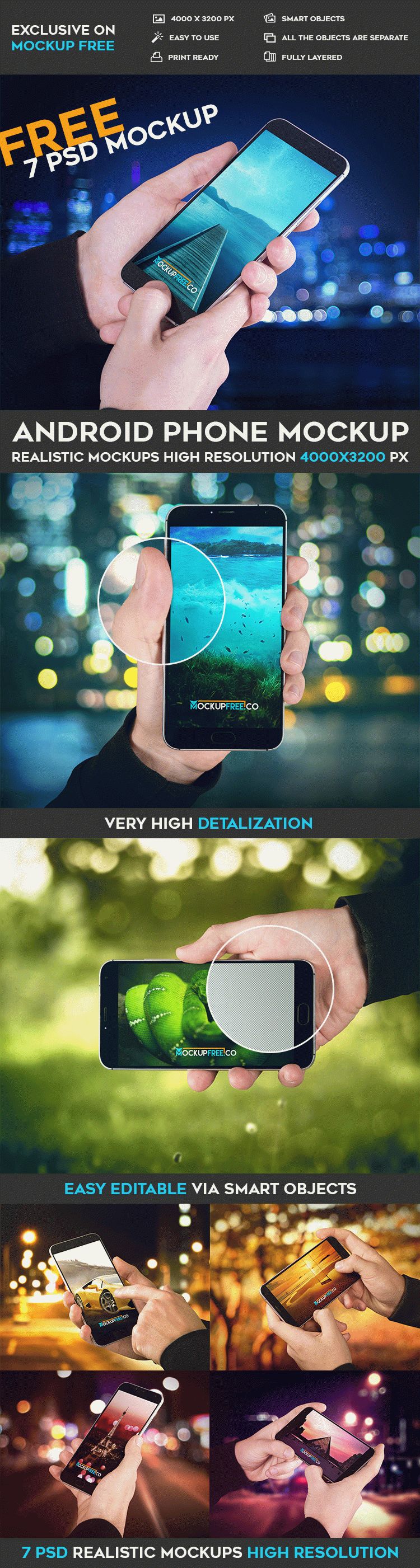 Download Android Phone - 7 Free PSD Mockups | Download