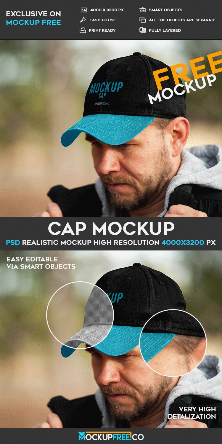 Download Cap - Free PSD Mockup | Download