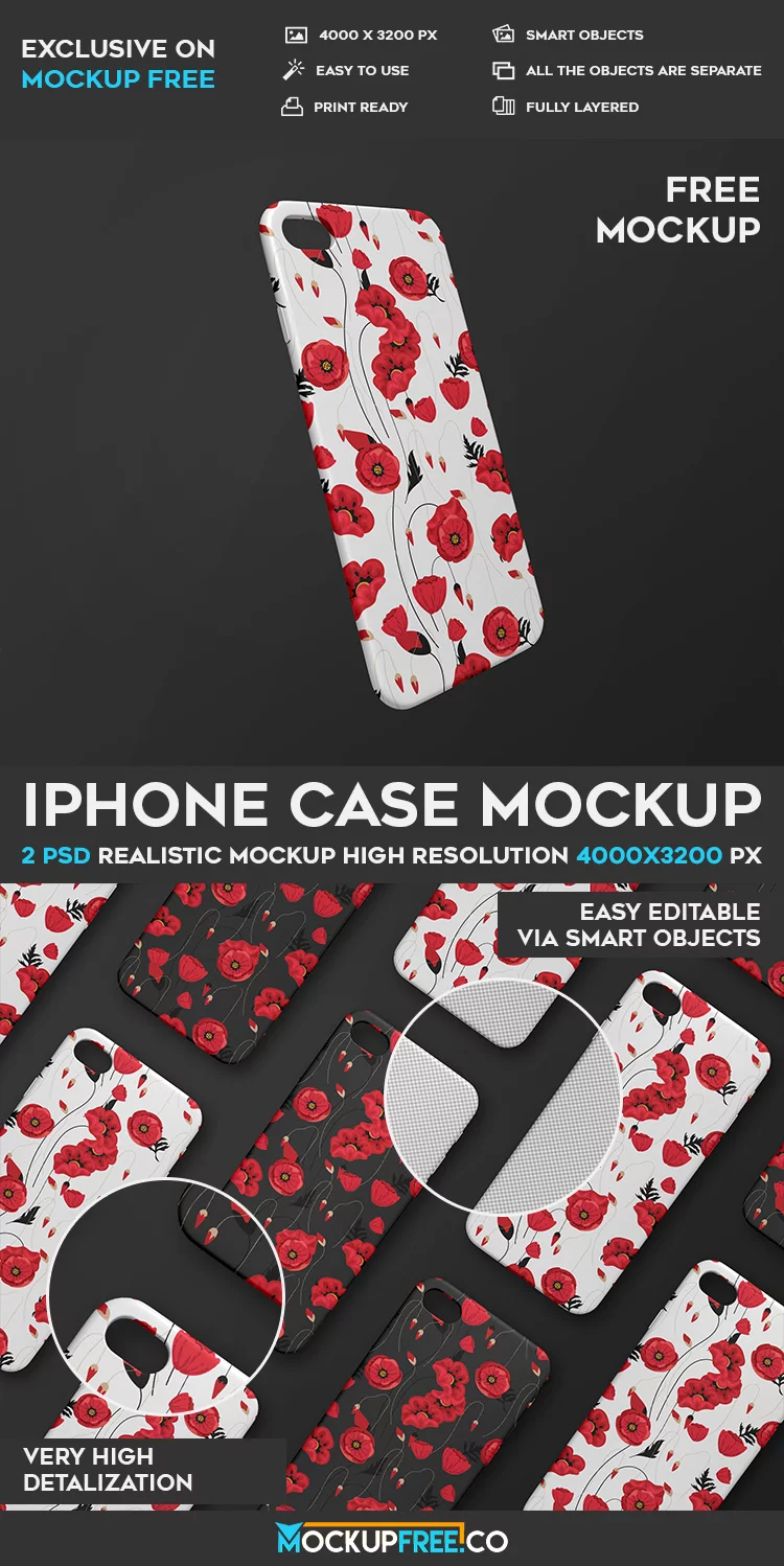 IPhone Case 2 Free PSD Mockups » CSS Author