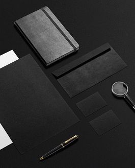 Download Black Gold Stationery Mockup Download Yellowimages Mockups