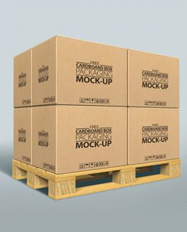 Download Free Cardboard Box Packaging MockUp | Download