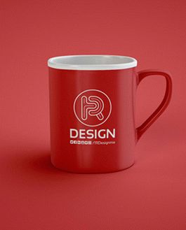 Free classic coffee mug mockup PSD