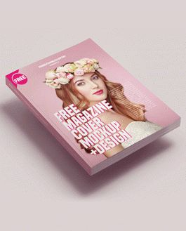 Free Magazine Cover Mockup +Design