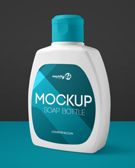 Free Soap Bottle PSD MockUp in 4k