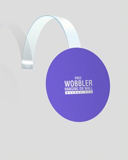 Download Free Wobbler Hanging On Wall Mockup Psd Mockupfree Co