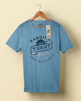 Hanging T-shirt Mockup (Freebie)