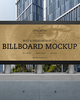 Outdoor Advertisement Billboard Mockup