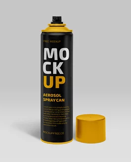 Aerosol Spray Can – Free PSD Mockup
