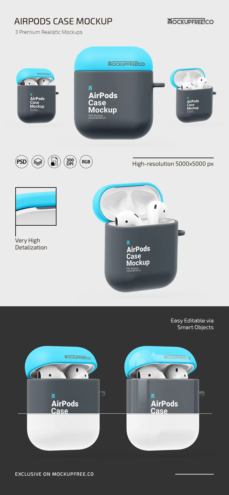 AirPods Case PSD Mockup