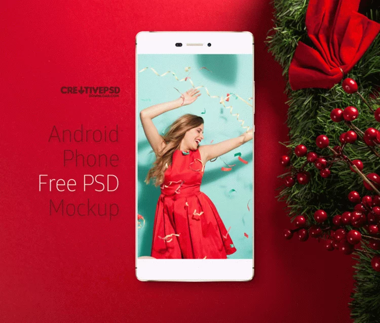 Android Phone Free PSD Mockup