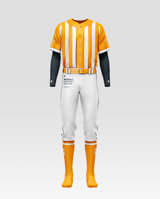 Baseball Uniform Mockup Template Set in PSD Format