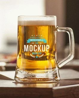 Beer Cup v2 – Free PSD Mockup