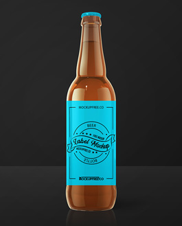 Beer Label – Free PSD Mockup - Mockupfree.co