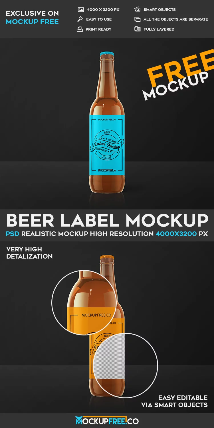 Beer Label – Free PSD Mockup