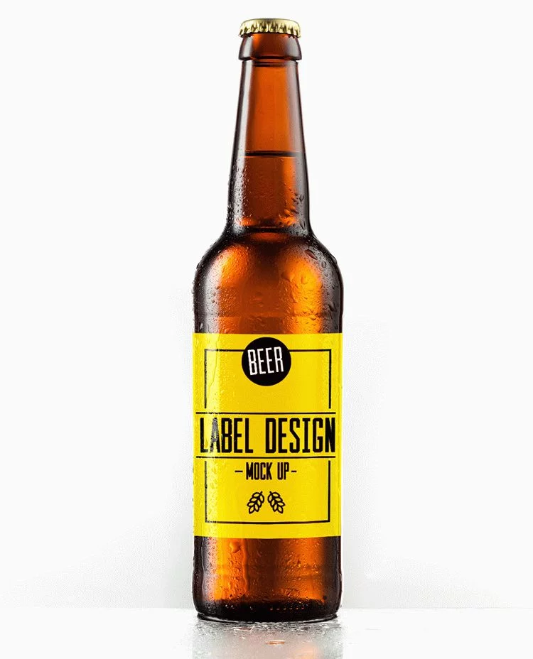 Beer Label PSD Mockup