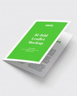 Bi Fold Leaflet PSD Mockup / Free Edition