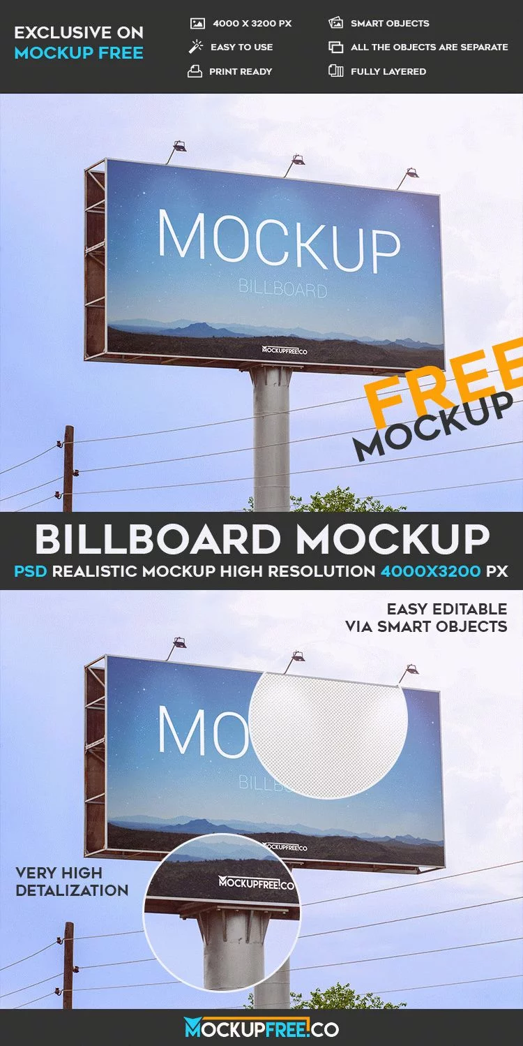 Billboard – Free PSD Mockup
