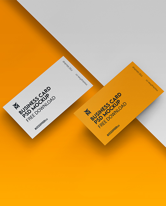 Business Card PSD Mockup Free Download Set for Photoshop