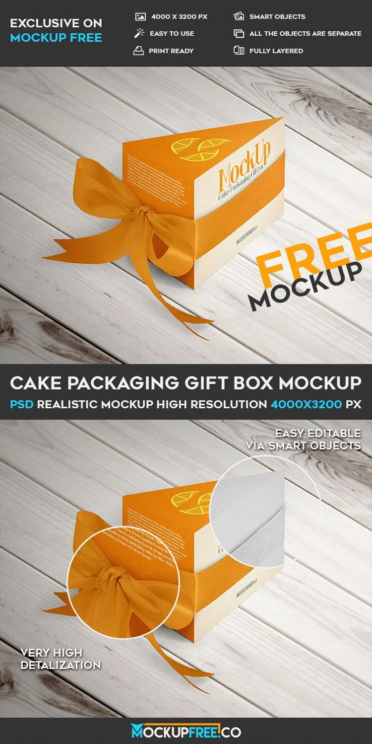 Original Model Cake Box Packaging Mockup | PSD Free Download - Pikbest