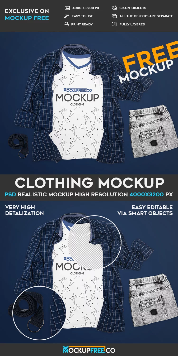 Clothing – Free PSD Mockup