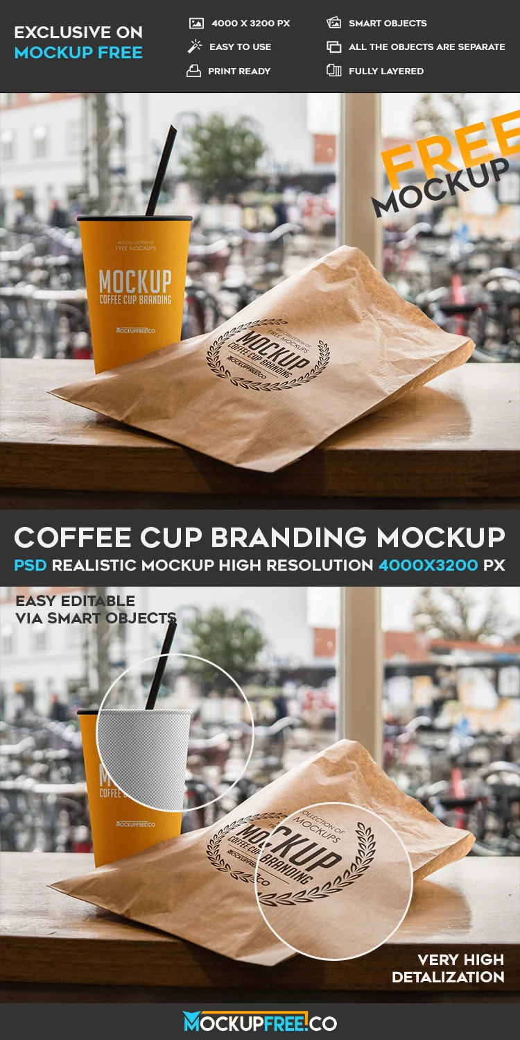 Coffee Cup Branding – Free PSD Mockup