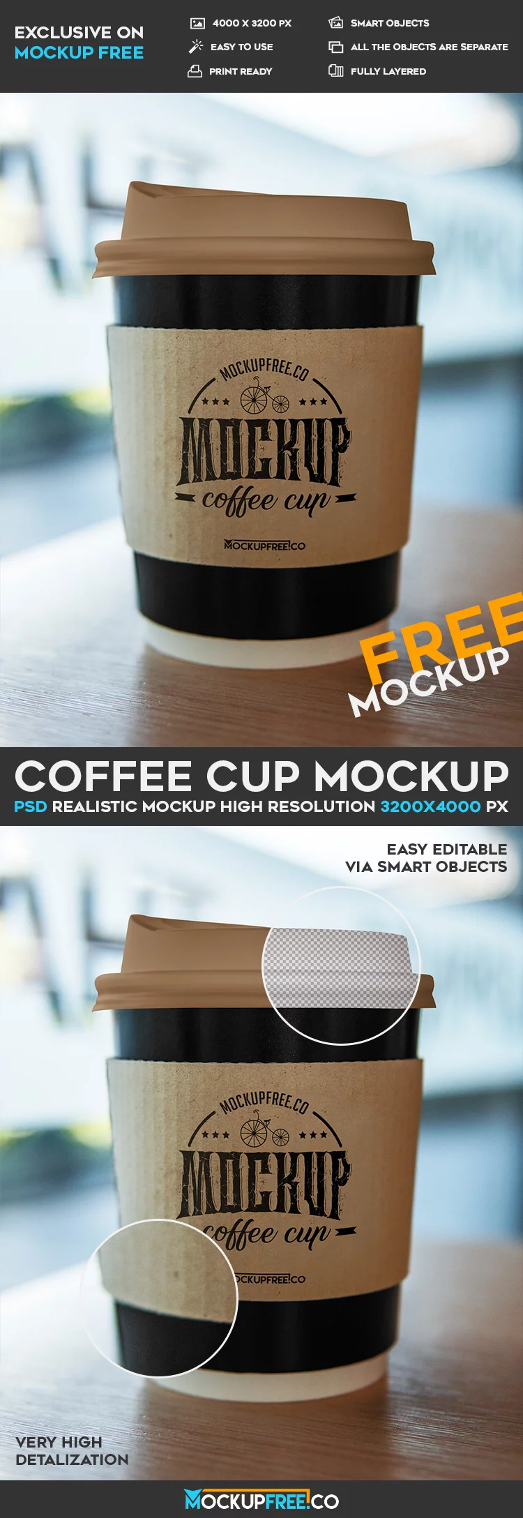 Coffee Cup – Free PSD Mockup