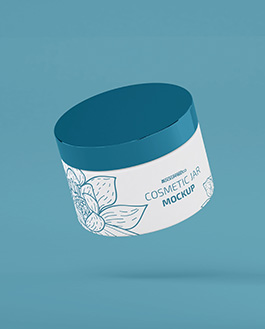 Cosmetic Jar – 2 Free PSD Mockups - Mockupfree.co