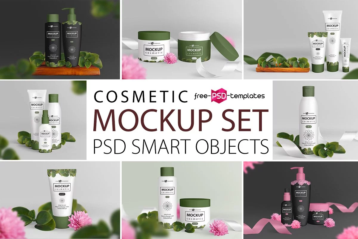 Cosmetic PSD Mockup Set