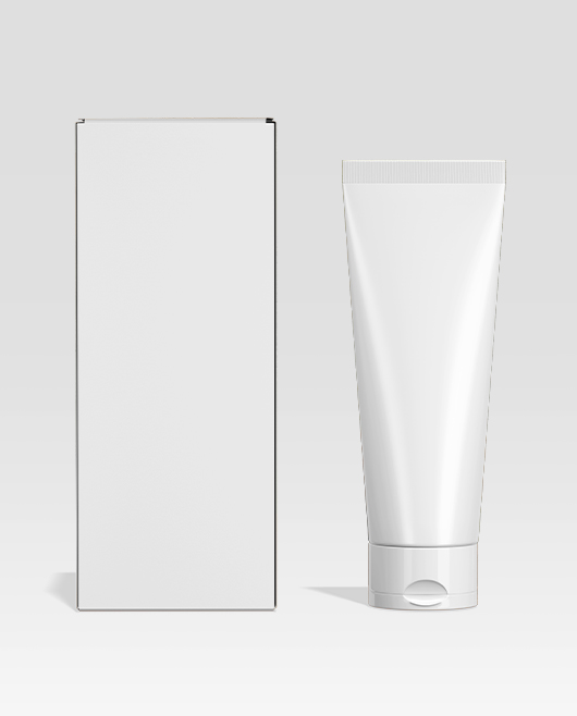 Cosmetic Tube With Box Mockup Set in PSD for Photoshop