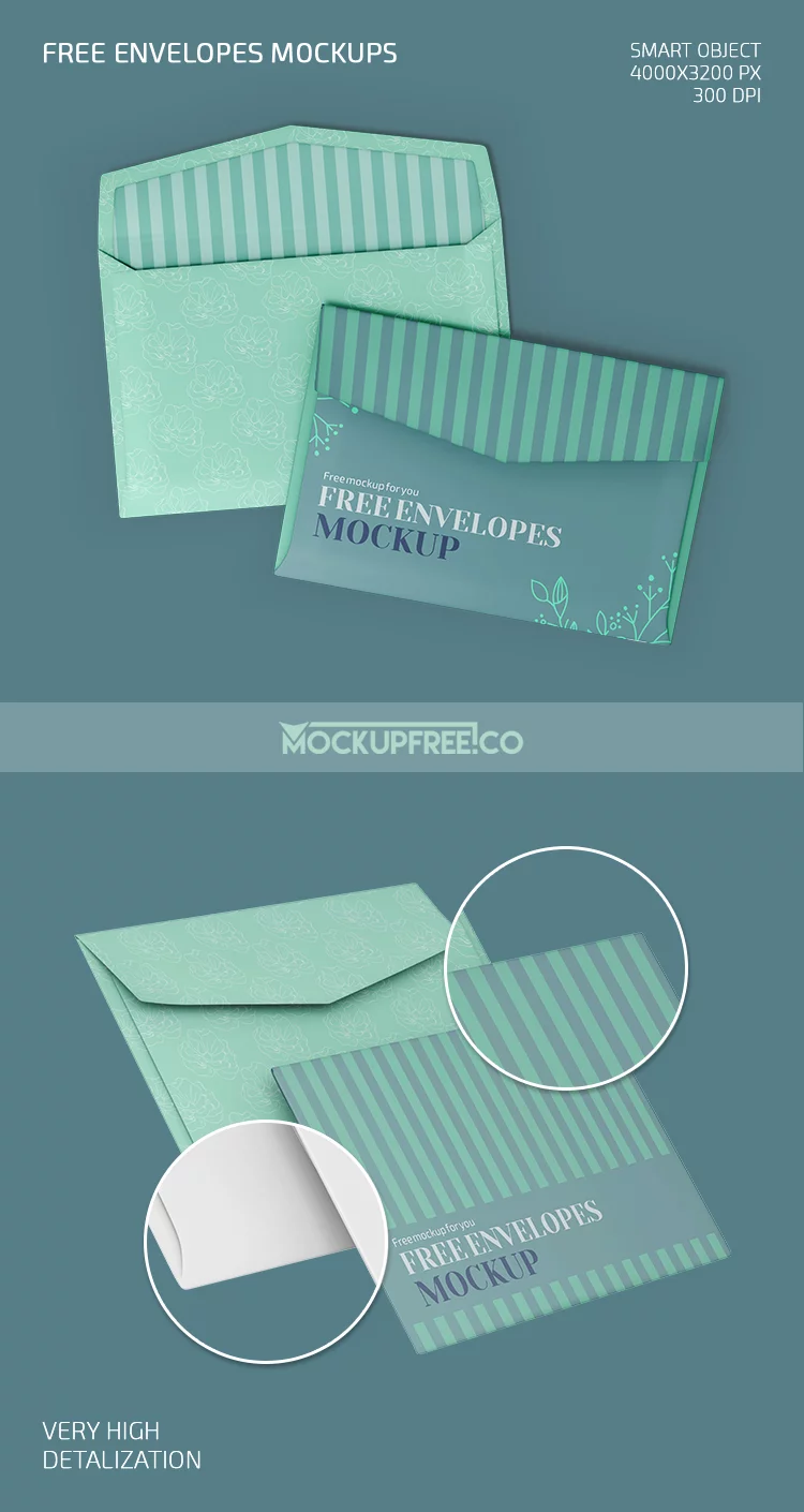 Envelopes – 2 Free PSD Mockups