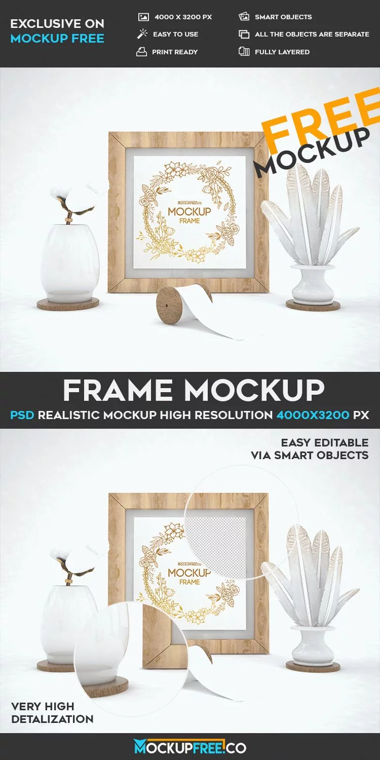 Frame – Free PSD Mockup