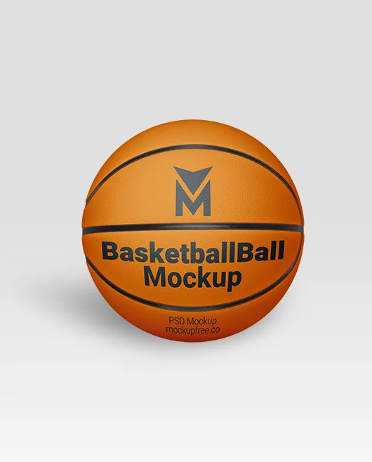 Free Basketball Ball PSD Mockup